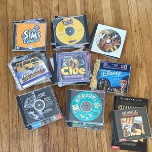 Vintage PC CD ROM Video Games Lot- Unique Titles, Good Condition Sims Oregon Trl